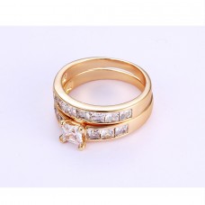 Apzeltīts dubultais gredzens